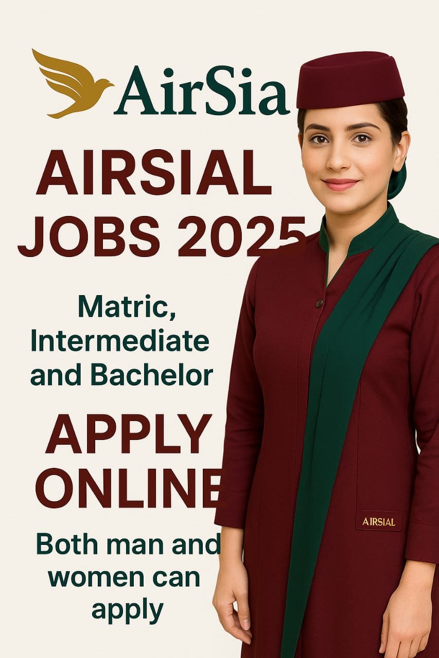 If you are looking for a good job then Airsial Jobs 2025 is best opportunity for you. Airsial is a Airline which frequently offered jobs in their various sectors from all across the Pakistan. You can secure a job with many benefits by applying on Airsial Jobs 2025. It is noble and respectful profession with handsome salary.