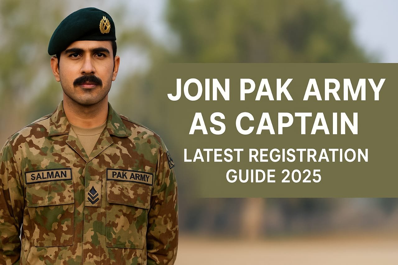 join Pak Army as Captain