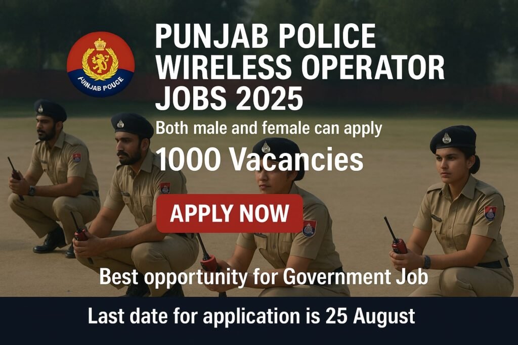 Looking to join Punjab Police in 2025? As Punjab Police Wireless Operator Jobs 2025 are open now! Check eligibility, apply online, and get all the details here. If you're passionate about communication, technology, and public safety, this role might be the perfect fit for you.