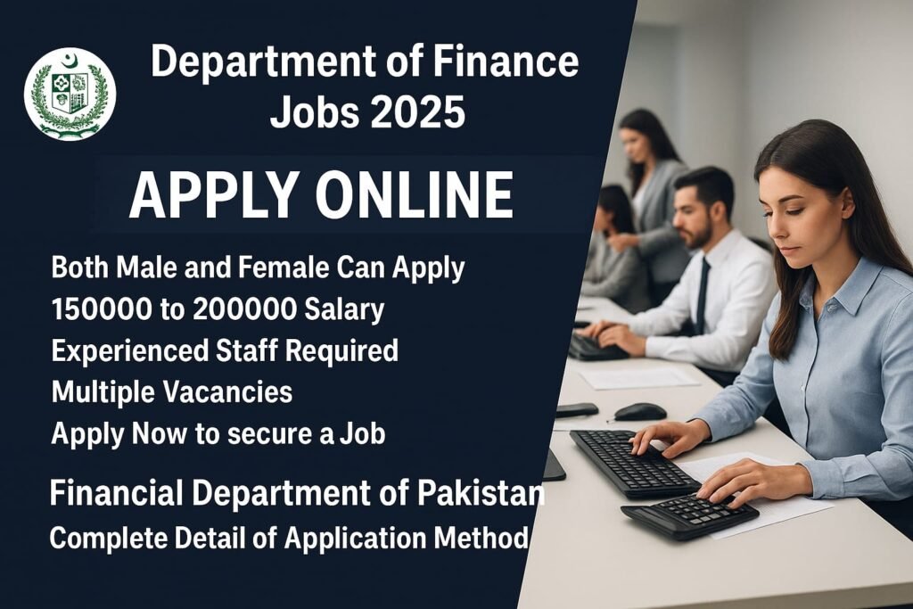 Department of Finance Jobs 2025 – Apply Online for Secure Career