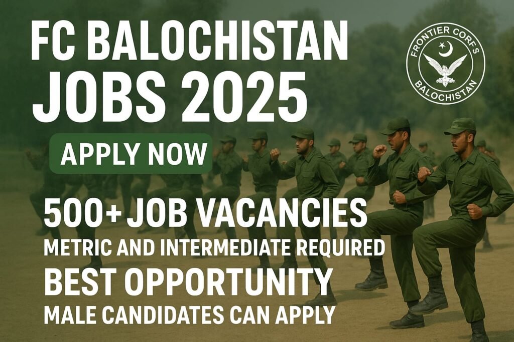FC Balochistan Jobs 2025 – Latest Employment Opportunities and How to Apply